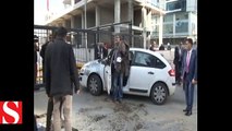 Heykeltıraş Çiçen, CHP Genel Merkezi önünde kendini yakmaya çalıştı