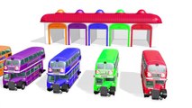 COLOR BUS for Children - Learning Educational Video | Learn Colors Cars Kids | Nursery Rhymes Songs