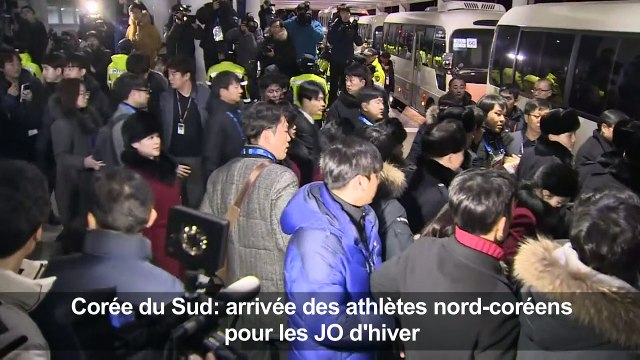 JO-2018: des athlètes nord-coréens arrivent en Corée du Sud