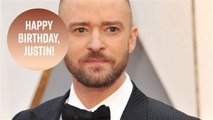 Justin Timberlake is surrounded by love at 37