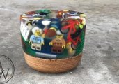 Woodworker Creates Lego Bowl