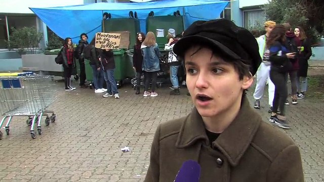 Les explications d'Élisa Mayor, porte-parole du mouvement lycéen à Istres.