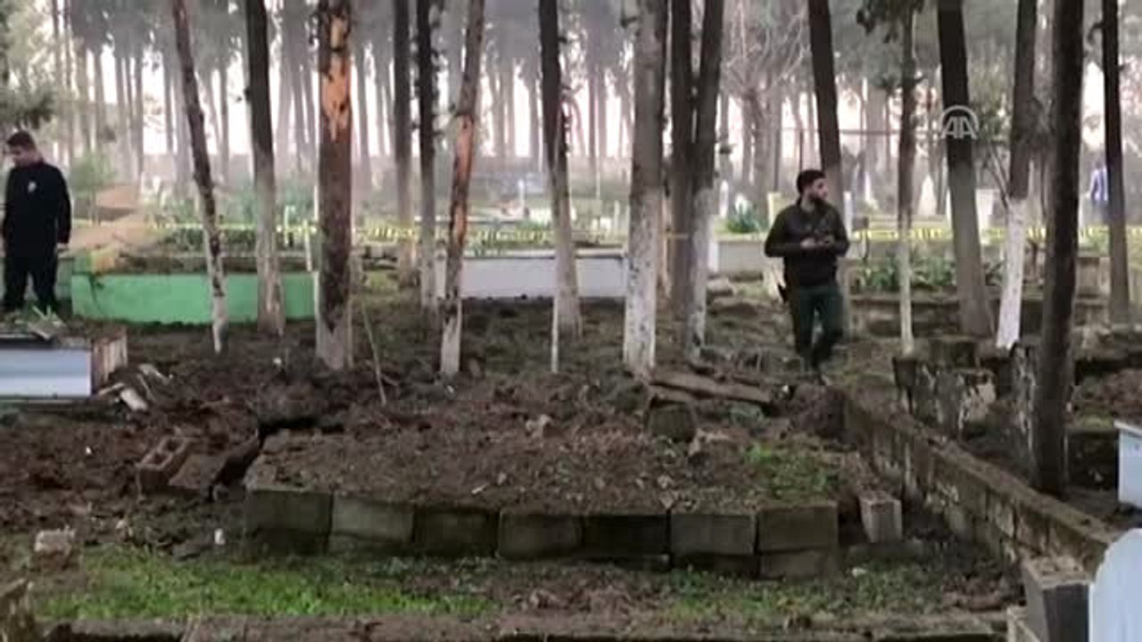 Pyd/pkk Tarafından Atılan Roket Mezarlığa İsabet Etti