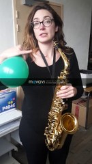 Le son d'un instrument de musique avec de l'hélium