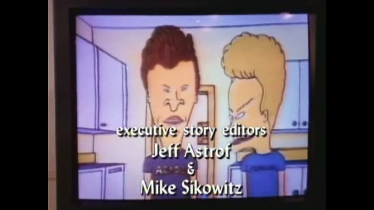 Chandler And Joey Watching Beavis And Butt-Head.