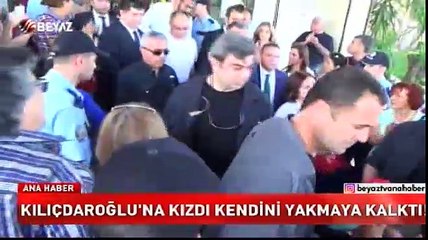 CHP Genel Merkezi önünde hareketli anlar