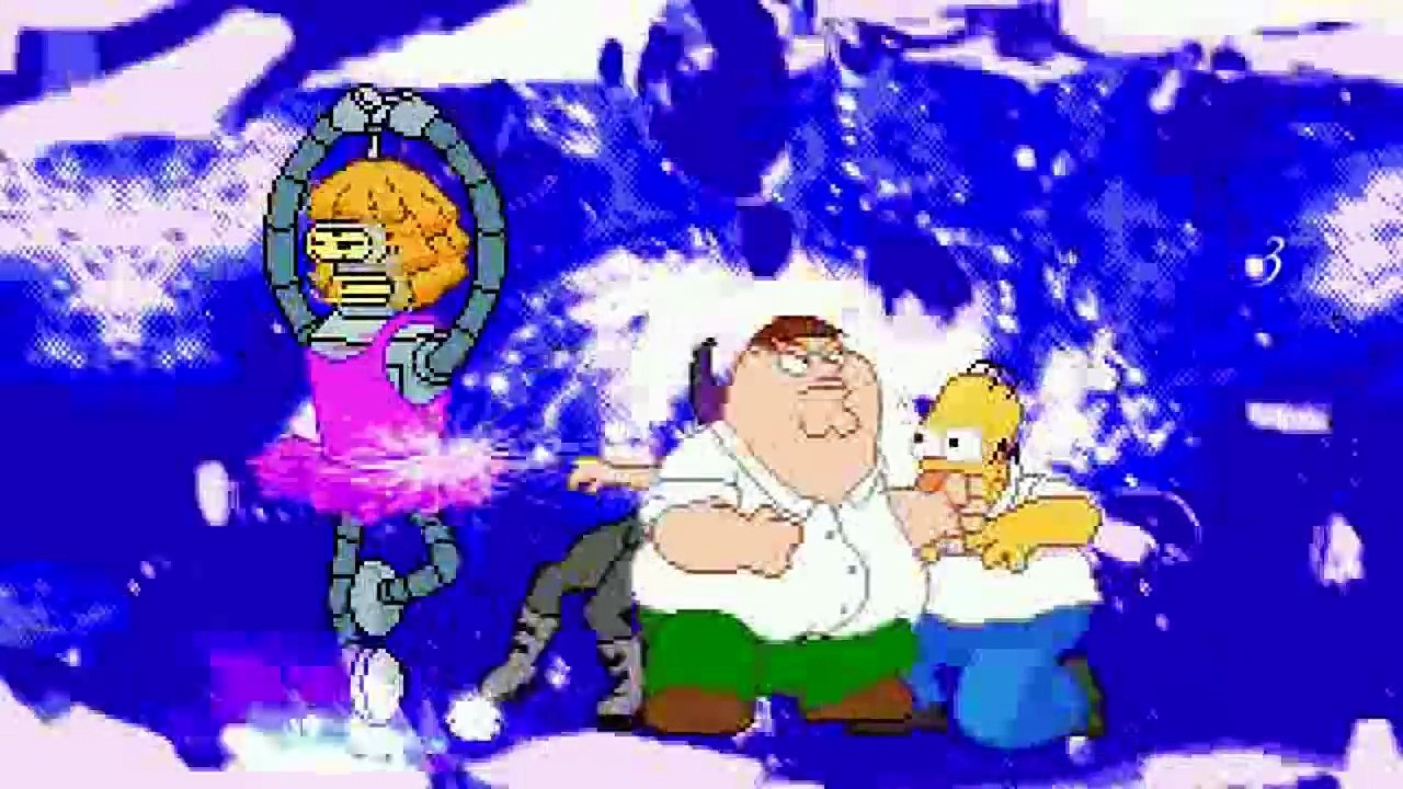 Os Simpsons Vs Family Guy (Uma familia da pesada) Vs Futurama...FIGHT!!!