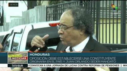 Oposición hondureña no acepta participación de JOH en diálogos
