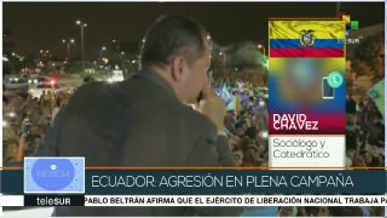 Chávez: Recientes agresiones buscan afectar la imagen de Correa