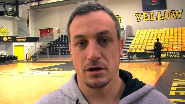 Rémi Giuitta avant le déplacement de Fos Provence Basket à Aix-Maurienne