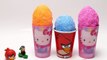 Fancy Foam Pearl Clay Floam - Special Hello Kitty & Angry Birds Surprise Eggs
