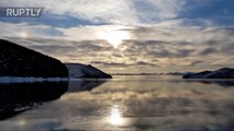 Impresionantes imágenes del lago Baikal congelado