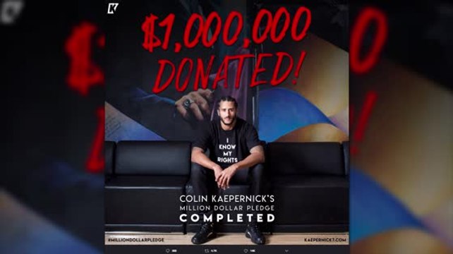 Colin Kaepernick Completes #MillionDollarPledge