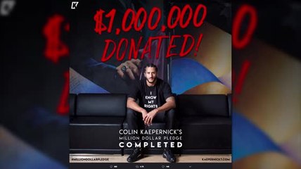 Colin Kaepernick Completes #MillionDollarPledge