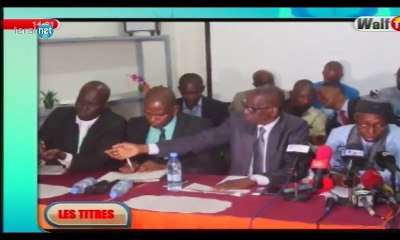 Voici le sommaire du journal de 13h sur WalfTV