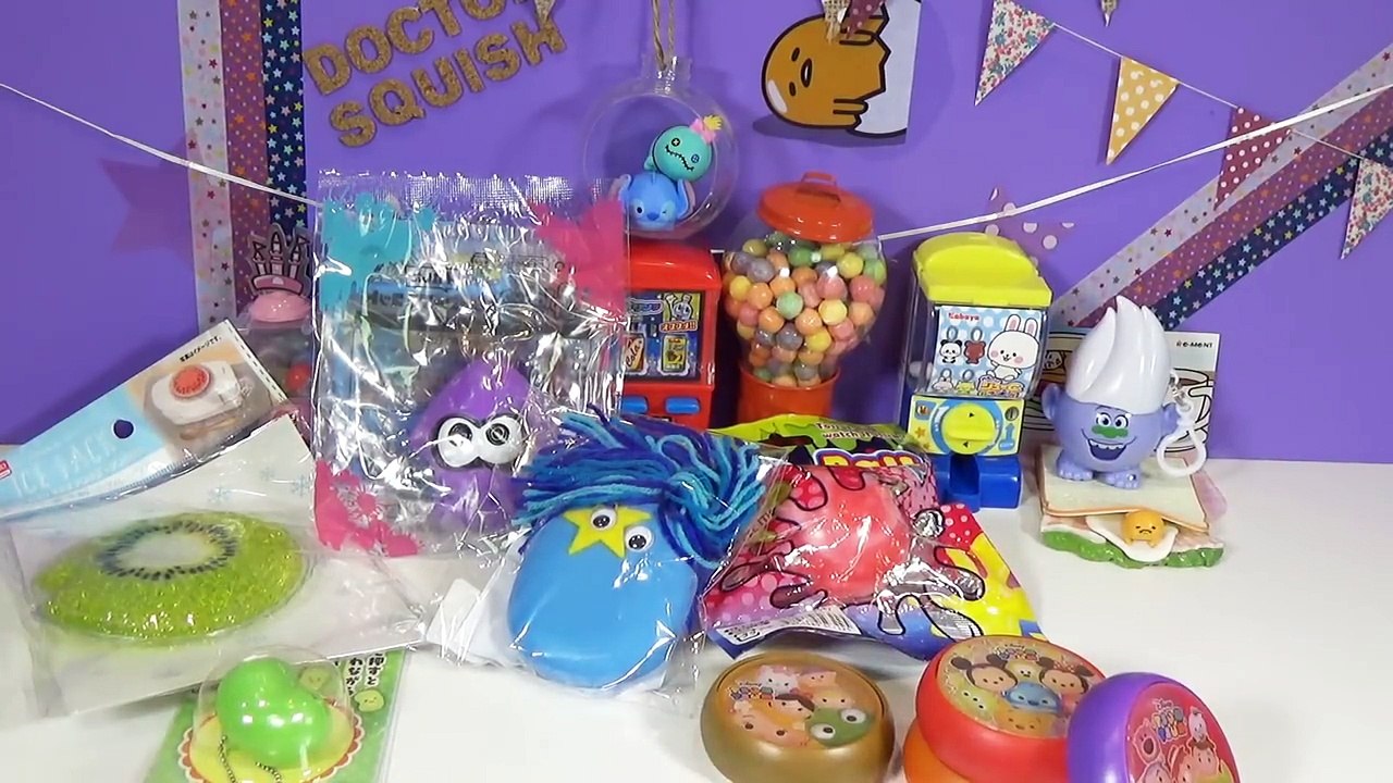 Cutting OPEN Squishy Splat Ball Toys! Tsum Tsum Putty! Splatoon Squishy Doctor Squish