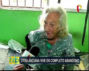 Surco: anciana que vive en completo abandono pide ayuda