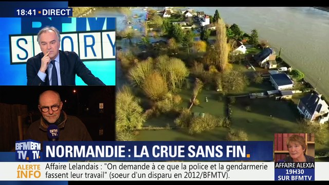Crue en Normandie: L'eau est montée très rapidement, nous avons encore deux journées compliquées , Frédéric Marche