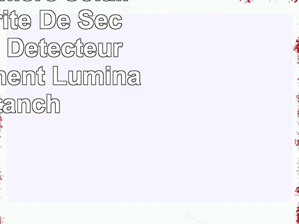 SOLLA Lumière solaire de sécurité De Sécurité Avec Détecteur De Mouvement Luminaire