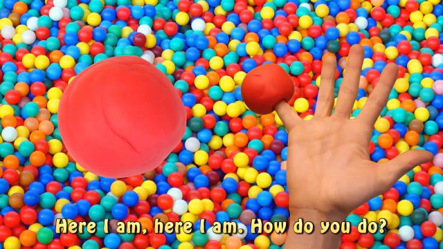 Play Doh Finger Family Ball Pit Shark - Learning Colors Song Nursery Rhymes for Children