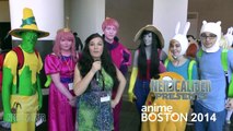 FRY and LEELA! Futurama Cosplayers at Anime Boston 2014
