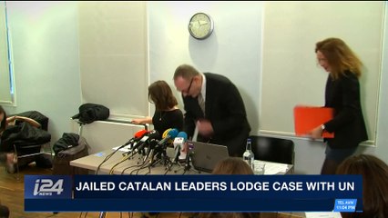i24NEWS DESK | Jailed Catalan leaders lodge case with UN | Thursday, February 1st 2018
