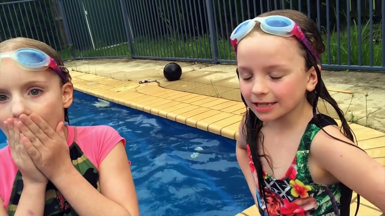 Kids Crazy Fun In The Swimming Pool