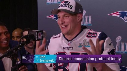 Gronk explains how he found out he was cleared from concussion protocol