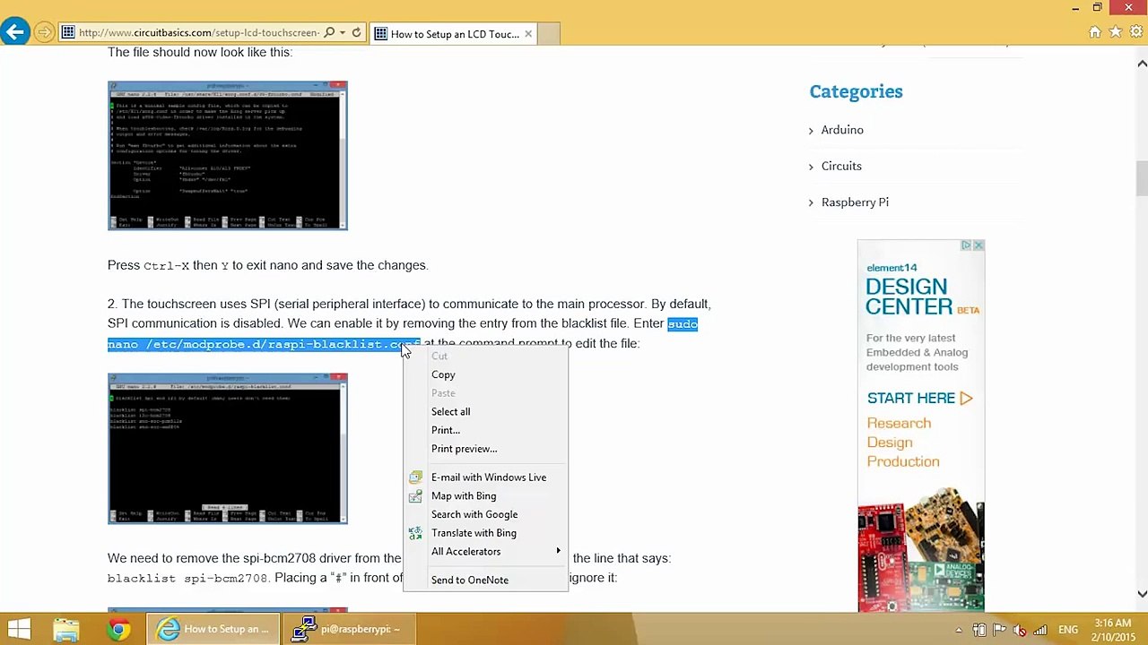 How to Setup an LCD Touchscreen on the Raspberry Pi