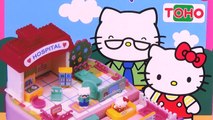 Hello Kitty My Tiny Town Get Well Soon Hospital Playset -Sanrio Dollhouse - Toy Unboxing and Play