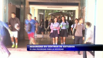 Seguridad en centros de estudio es una prioridad para la sociedad