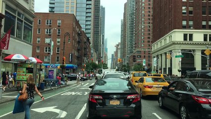 Driving Downtown 4K - NYC's Skyscraper Alley - New York City USA