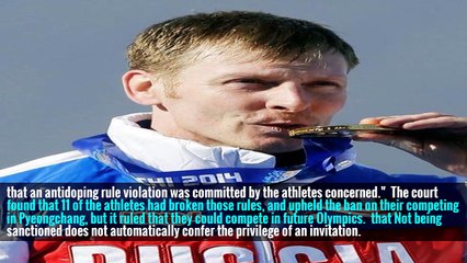 28 Russian Athletes Win Appeals of Doping Bans