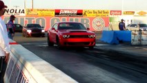 SRT DODGE DEMON 9.941 @ 136.47 FAMOSO 1-27-2018 Private Owned Drag Strip Pass Race Challenger
