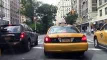 Driving Broadway to Lower Manhattan, New York City