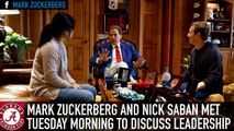 Nick Saban Meets With Mark Zuckerberg