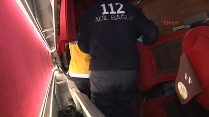 Konya'da Yolcu Otobüsü Devrildi 11 Yaralı
