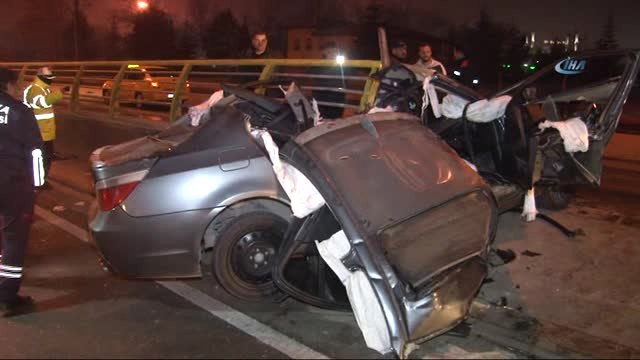 Gizli Buzlanma Nedeniyle Kayan Otomobil Köprü Korkuluğuna Çarptı: 2 Ölü, 1 Yaralı