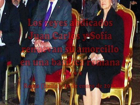 Los reyes abdicados Juan Carlos y Sofía renuevan su amorcillo en una basílica romana