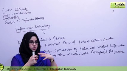 Information Technology - Chapter 1 Basics of Information Technology - ICS_FSC Part 1 11th Class -