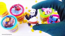 Kung Fu Panda 3 Toy Story 4 Play-Doh Surprise Eggs Tubs Play-Doh Dippin Dots Learn Colors Series