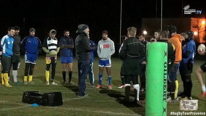 Rugby Tour Provence : relance de jeu après ruck à DLV XV
