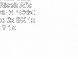 Eurotone Print Cartridge pour Ricoh Aficio  SP C250SF  SP C250DN remplacé 2x BK 1x C 1x