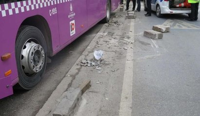 Kadıköy'deki otobüs kazasından ilk görüntüler