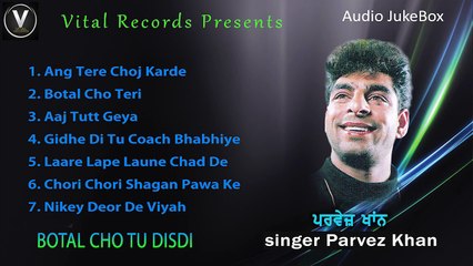 Botal Cho tu Disdi | Parvez Khan | Punjabi Juke Box | Vital Records Latest 2018