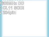 Kingston KVR16LS11S62 RAM 2Go 1600MHz DDR3L NonECC CL11 SODIMM 135V 204pin