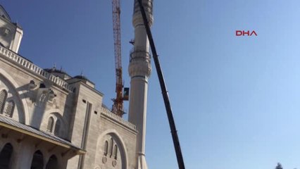 Çamlıca Camii İnşaatında Kullanılan Son Kule Vinç de Söküldü