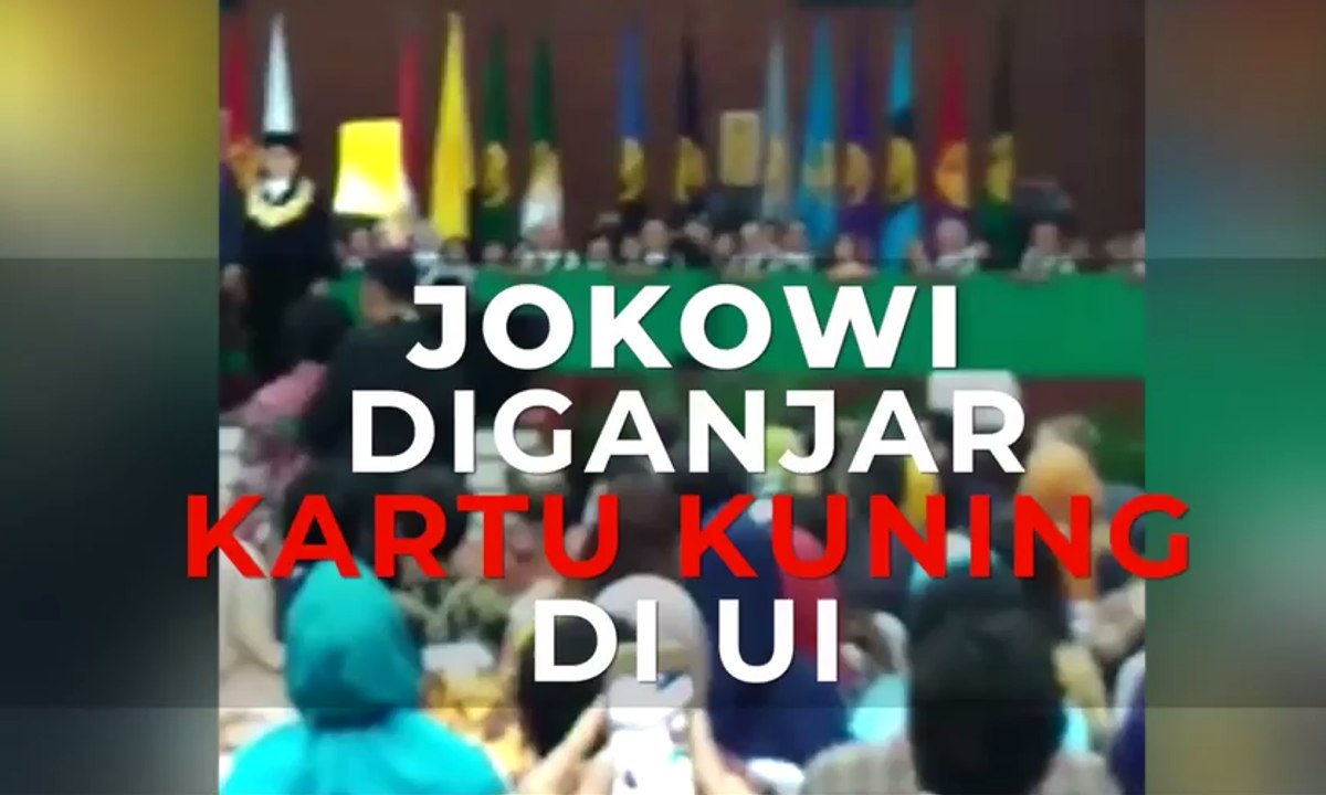 Detik-Detik Jokowi Diganjar Kartu Kuning di UI