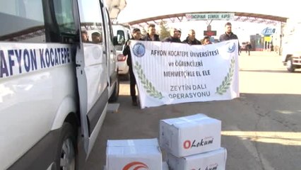 Afyon Üniversitesi'nden Mehmetçiğe Destek