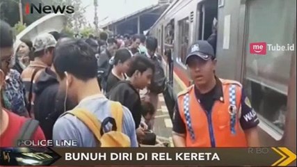 Pria Bunuh Diri Lompat ke Rel Kereta Stasiun Cikini